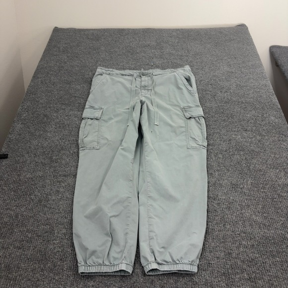 American Eagle Outfitters Other - American Eagle Cargo Pants Mens 39x28 Sage Green Cotton Stretch Jogger Utility